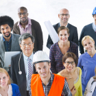 diverse group of professional workers