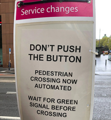 Automatic pedestrian crossing
